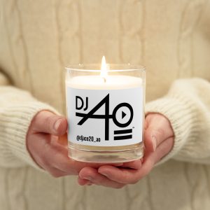 DJ ACE20 Glass jar soy wax candle